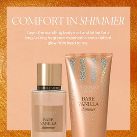 Flacon de lotion Bare Vanilla Shimmer avec étiquette