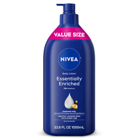 Flacon de lotion NIVEA Essentiellement Enrichie 1L vue de face
