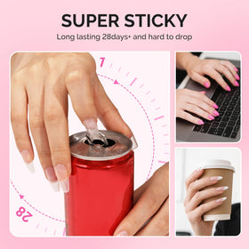 Flacon de MelodySusie Gel Colle Ongles 5 en 1 sur fond blanc