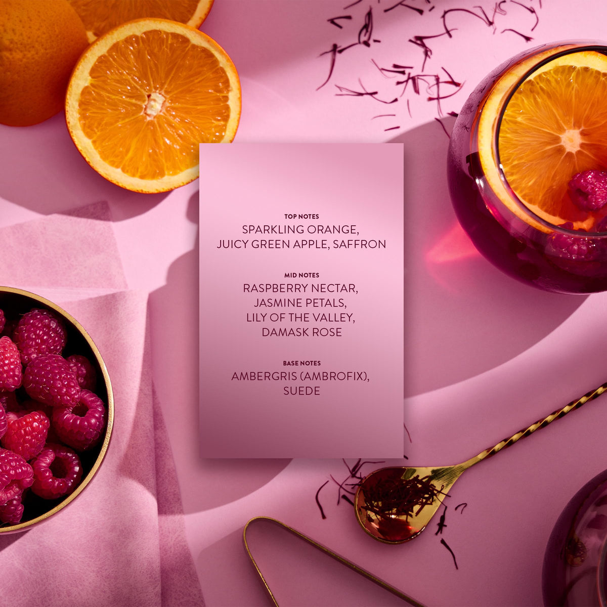 Flacon de Michael Malul Sangria + Safran 10ml avec fond de restaurant
