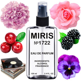 Flacon de MIRIS Eau de Parfum Femme 100 ml avec étiquette visible