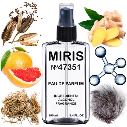 Flacon de MIRIS Eau de Parfum pour Homme 100 ml vue de face