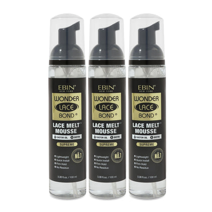 Flacon de mousse Wonder Lace Bond Melt 3,38 oz d'EBIN NEW YORK, vue avant