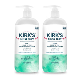 Flacon de nettoyant 3-en-1 Kirk's Menthe et Eucalyptus vue avant