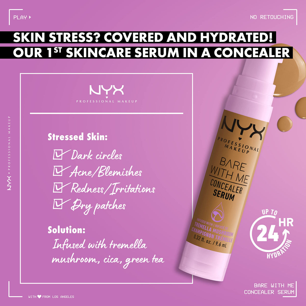 Flacon de NYX Concealer Serum 20g Camel avec pompe