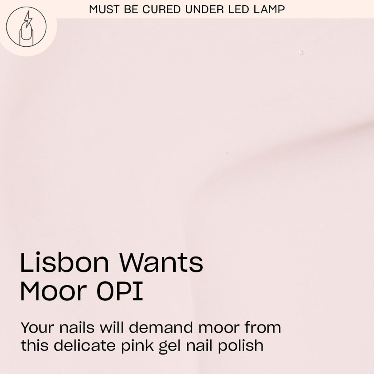 Flacon de OPI GelColor Lisbon Wants Moor avec étiquette