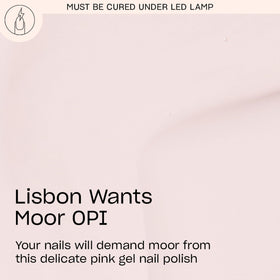 Flacon de OPI GelColor Lisbon Wants Moor avec étiquette