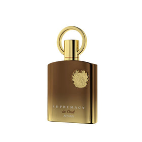 Flacon de parfum Afnan Supremacy in Oud 100ml sur fond neutre