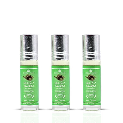 Flacon de parfum Al-Rehab Choco Musk Pistachio 6ml vue de face