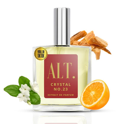 Flacon de parfum ALT. FRAGRANCES Crystal No. 23 vue avant avec un design élégant