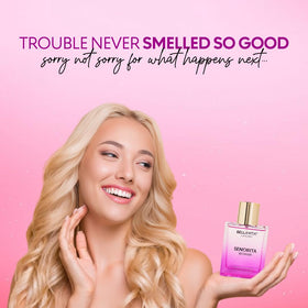 Flacon de parfum Bella Vita Luxury Senorita avec fleurs