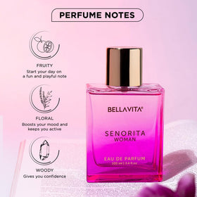 Flacon de parfum Bella Vita Luxury Senorita dans un cadre de vie