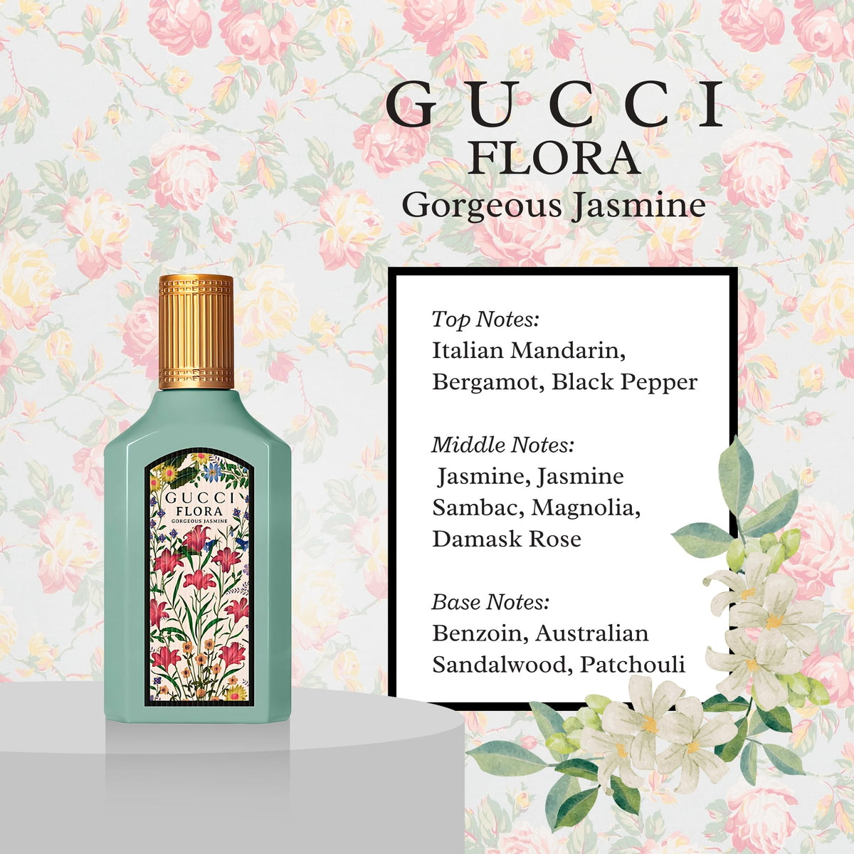 Flacon de parfum Gucci Flora Gorgeous Magnolia 0,16 oz