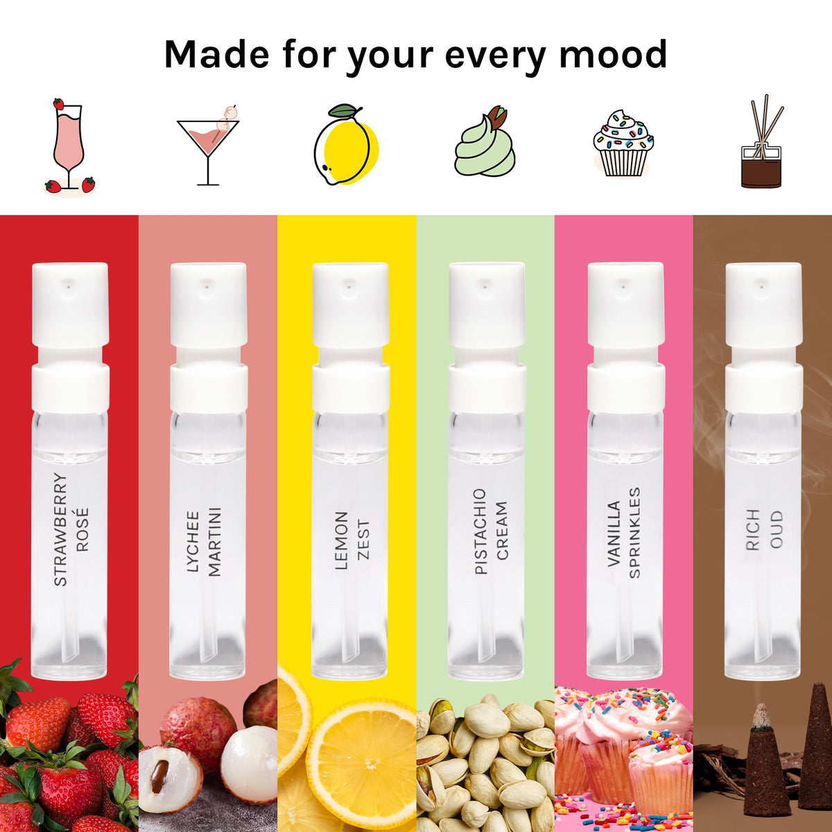Flacon de parfum Just Juice avec étiquette et bouchon