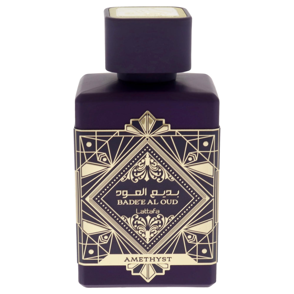 Flacon de parfum Lattafa Bade'e Al Oud Amethyst avec bouchon