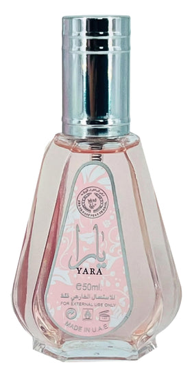 Flacon de parfum Lattafa Yara 50ml avec design élégant