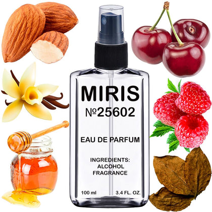 Flacon de parfum MIRIS 100 ml vue de face avec étiquette
