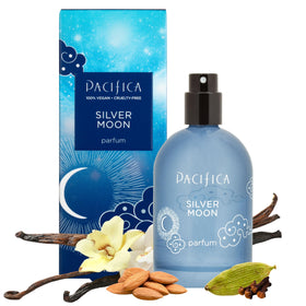 Flacon de parfum Pacifica Silver Moon 30ml avec étiquette