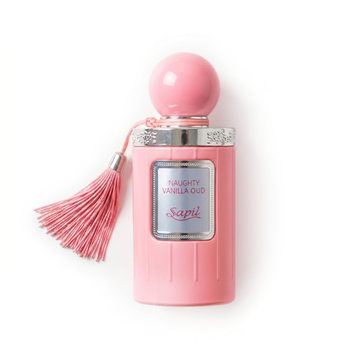 Flacon de parfum Sapil Naughty Vanilla Oud 100ml avec design élégant
