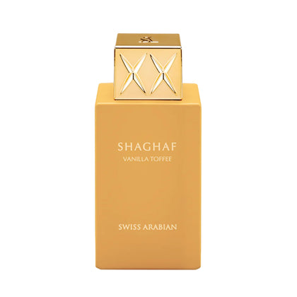 Flacon de parfum Shaghaf Vanilla Toffee de Swiss Arabian vue avant