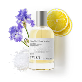 Flacon de parfum Vintage No. 111 de HOUSE OF TWIST avec une vue de face
