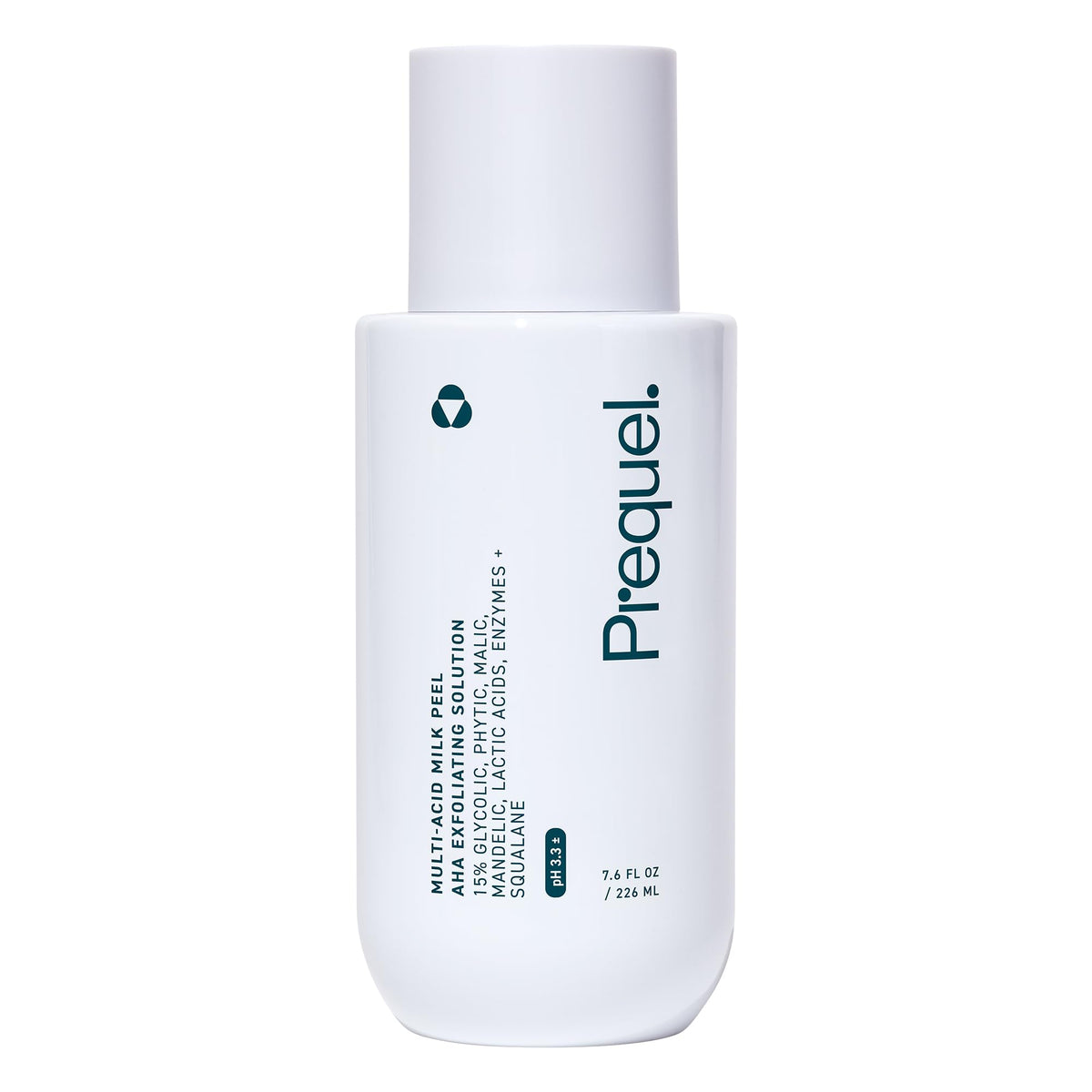 Flacon de peeling visage Prequel 15% acide glycolique, vue avant