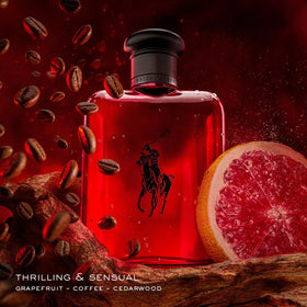 Flacon de Polo Red de Ralph Lauren 75 ml sur fond neutre
