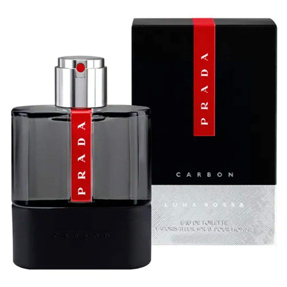 Flacon de Prada Luna Rossa Carbon Eau de Toilette 50ml avec emballage