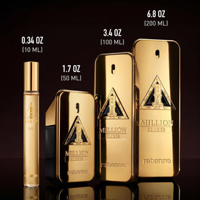 Flacon de Rabanne 1 Million Elixir Parfum Intense avec son emballage