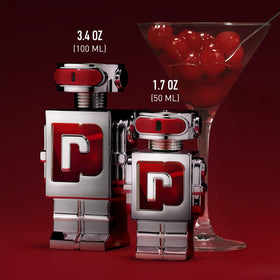 Flacon de Rabanne Phantom In Red sur fond neutre