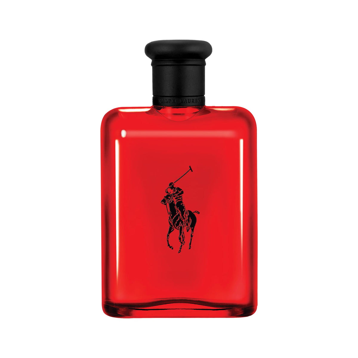 Flacon de Ralph Lauren Polo Red Eau de Toilette 200 ml avec accents noirs