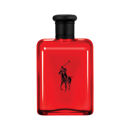 Flacon de Ralph Lauren Polo Red Eau de Toilette 200 ml avec accents noirs