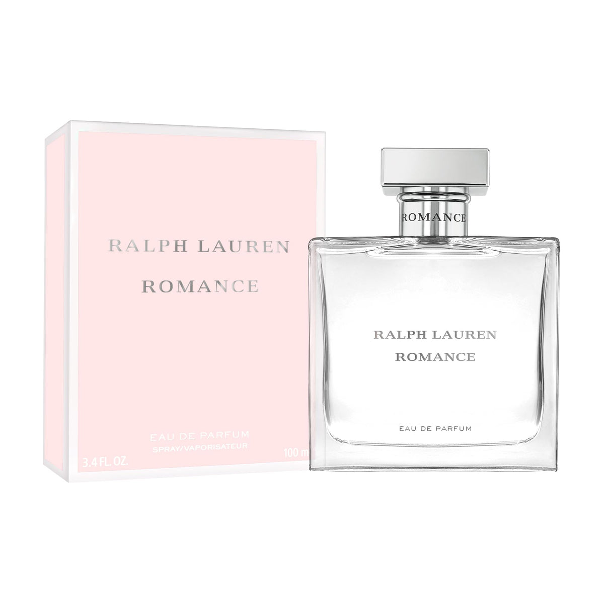 Flacon de RALPH LAUREN Romance avec un fond floral