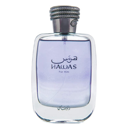 Flacon de RASASI Hawas Eau de Parfum 100ML avec bouchon en python