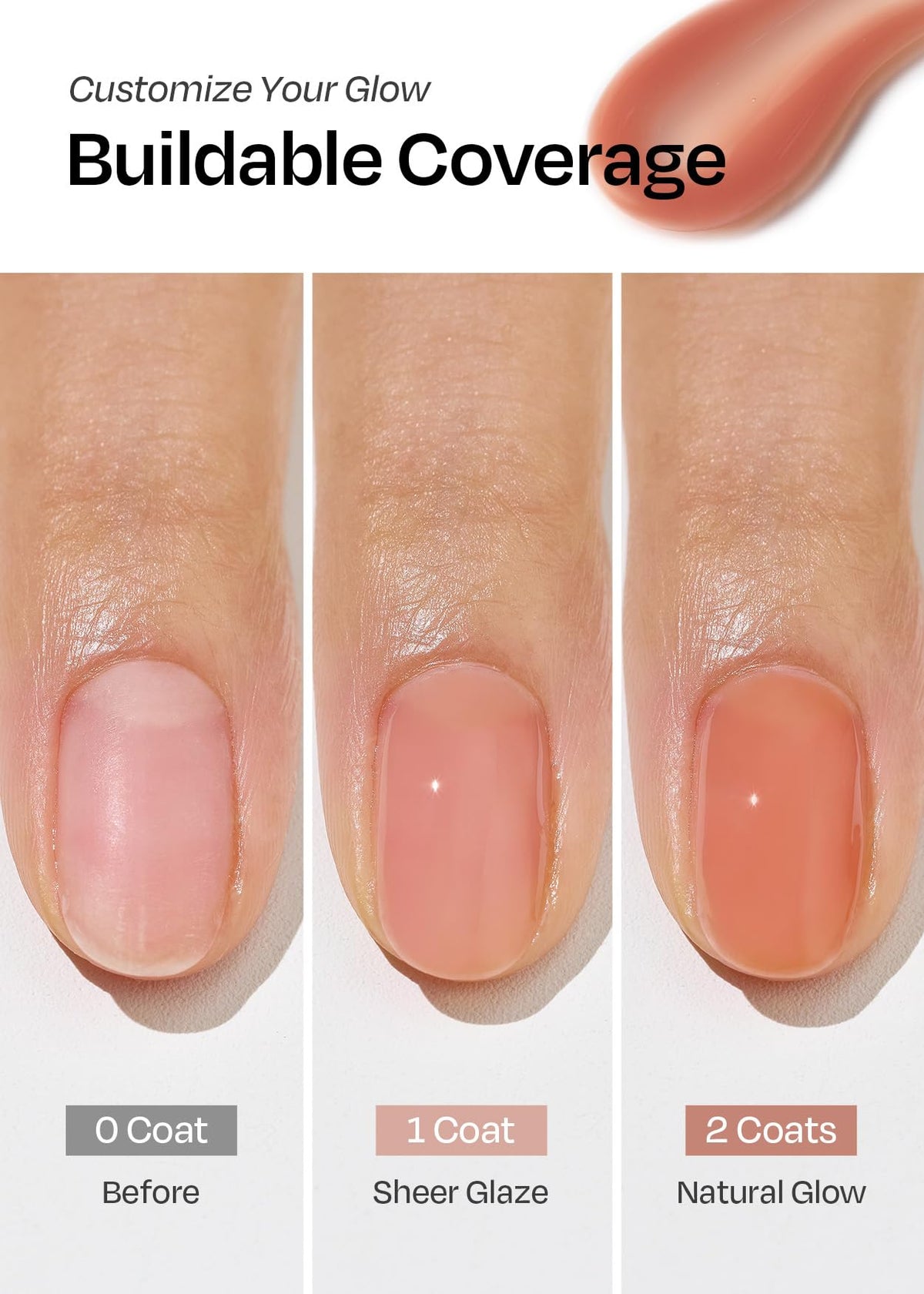 Flacon de renforceur d'ongles ohora avec arrière-plan floral