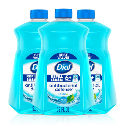Flacon de savon liquide antibactérien Dial 52 Fl Oz vue de face