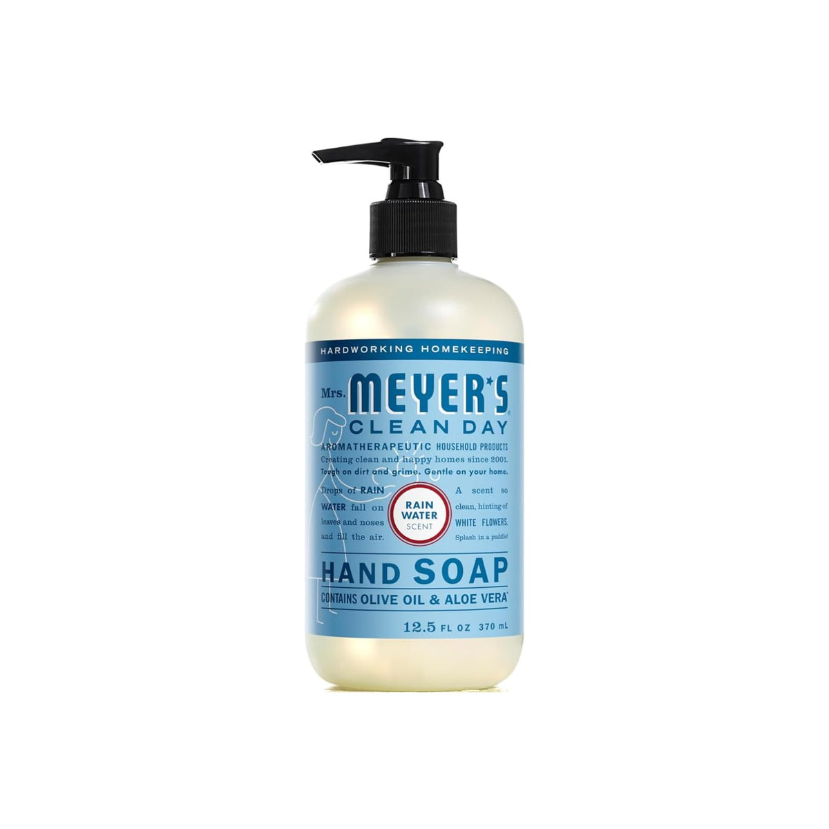 Flacon de savon liquide Eau de Pluie de 12,4 oz Mrs. MEYER'S