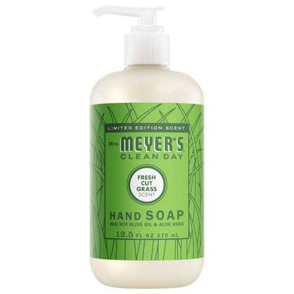 Flacon de savon liquide mains Mrs. MEYER'S Fresh Cut Grass 12,5 Fl Oz