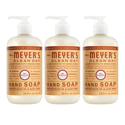 Flacon de savon liquide Mrs. Meyer’s Oat Blossom 12,5 Fl Oz vue de face