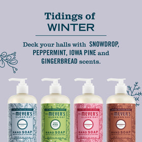 Flacon de savon liquide Snowdrop Mrs. MEYER'S vue de face