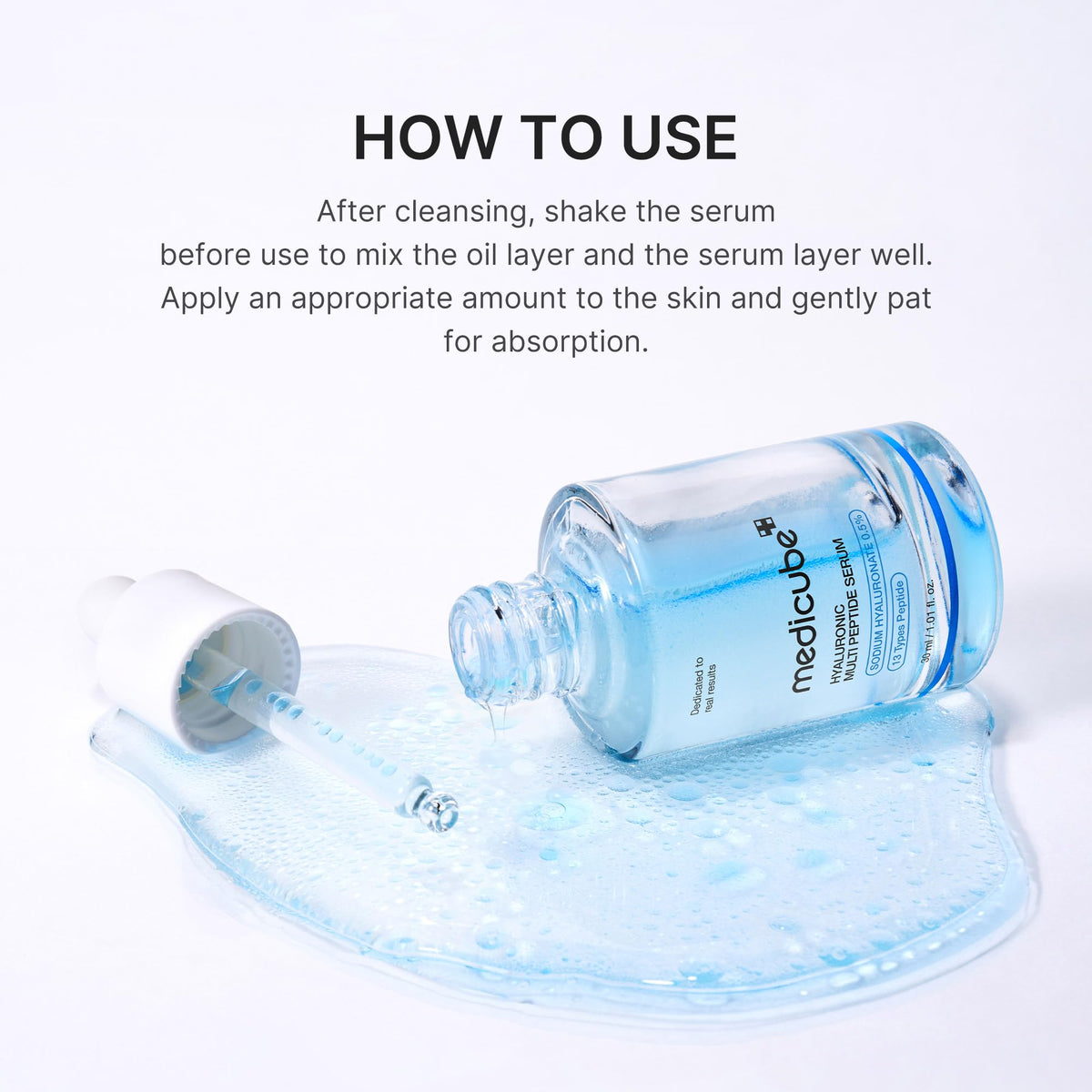Flacon de sérum PDRN Multi Peptide medicube en situation
