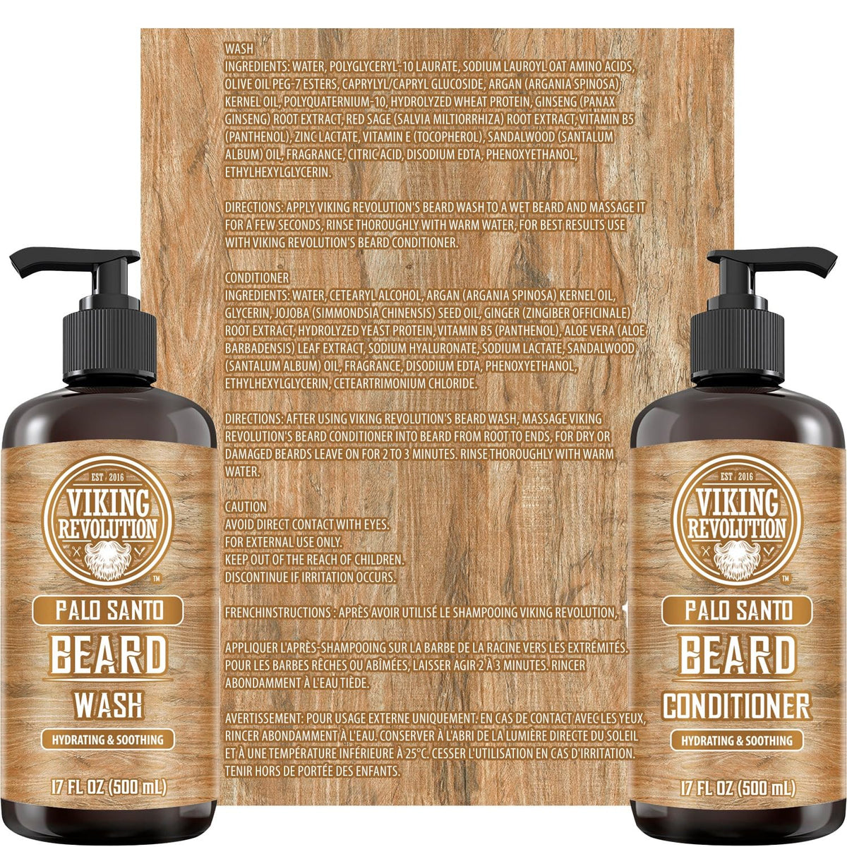 Flacon de shampooing à barbe Viking Revolution 17oz