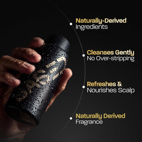 Flacon de shampooing BASED BODYWORKS vu de côté