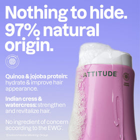 Flacon de shampooing BIO SPECTRA ATTITUDE avec étiquette