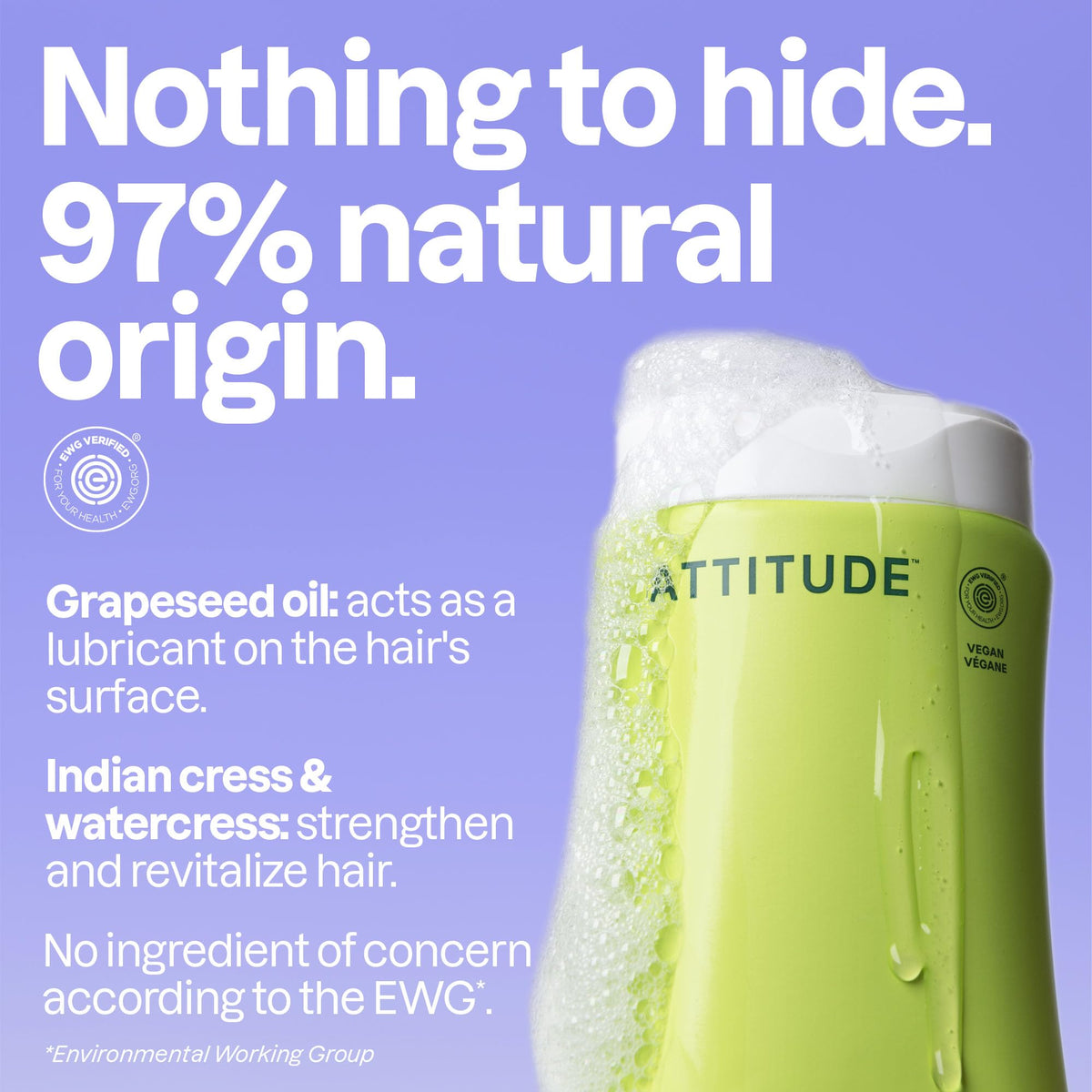 Flacon de shampooing BIO SPECTRA ATTITUDE avec parfum de poire
