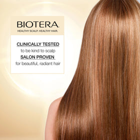 Flacon de shampooing Biotera Ultra Color Care sur fond blanc
