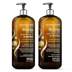 Flacon de shampooing Biotin Majestic Pure 480ml vue de face