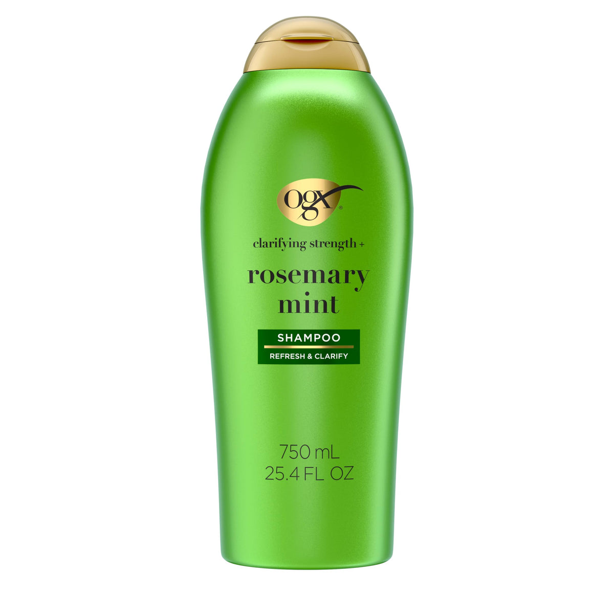 Flacon de shampooing clarifiant OGX au romarin et menthe 750ml vue avant