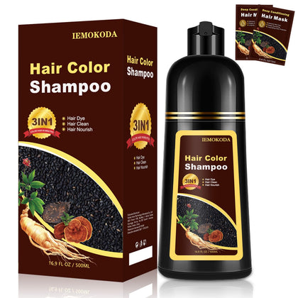 Flacon de shampooing colorant TYAYW rouge vin 500 ml vue de face