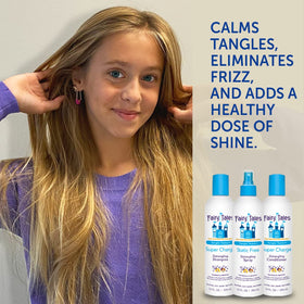 Flacon de shampooing Fairy Tales avec étiquette colorée